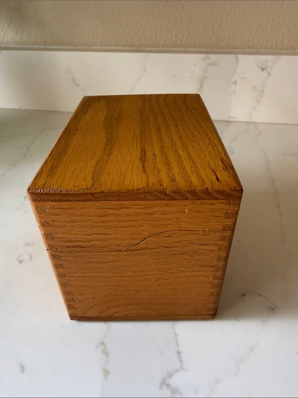 Vintage Wooden Recipe Box 60’s with handwritten recipes - Picture 7 of 9